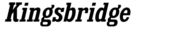 Kingsbridge font preview